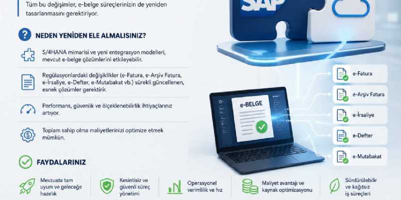 SAP Dönüşümlerinde E-Belge Süreçlerini Neden Yeniden Ele Almalısınız?